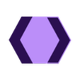 hex box center instert.stl Commander deck box