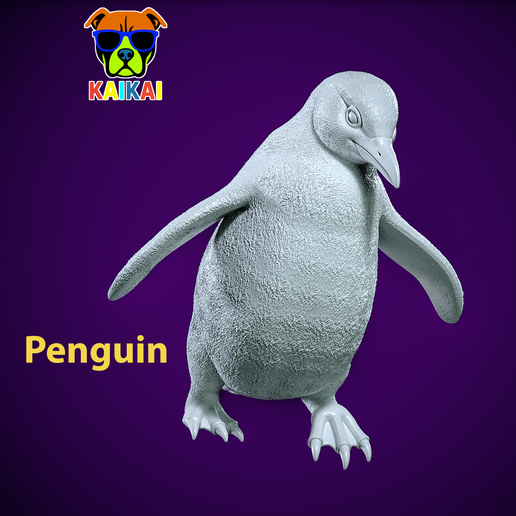 🐧 Penguin model - wingless bird statue Urban vibes・ 3D