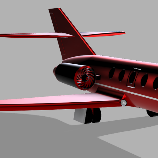 ️ Jet Aircraft Plane・Free STL File for ・Cults