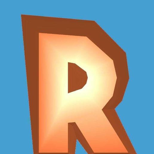 MakeIt wonderrful Alphabet R sand castle - 3D model önizlemesi