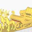 sleigh3.png Santa Sleigh and Reindeer christmas decoration