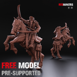 2.png Free 3D file Death Squad – Mounted Commissar of the Imperial Force・Model to download and 3D print