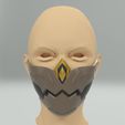 03.jpg Genshin Impact Kuki Shinobu mask. Video game, props, cosplay