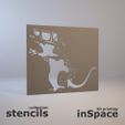 Cults-Banksy-Rat-wearing-3D-glasses-32.jpg 🖌️ Stencils - Banksy - Rats - Mega Pack (x21)
