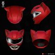 CatHelmet-RedRanger-Cat-03.jpg RED RANGER CAT - Helmet