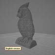 Gufo-lamp-VORONOI-220mm-Meno-Wishes.jpg Lucky owl VORONOI style greeting with lamp possibility