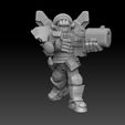 orc gauss rifle standing.jpg STL-Datei Ork Astroknight Megapack・3D-Drucker-Vorlage zum herunterladen