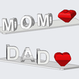 mom_dad.png Dual Plank Name Mom Dad