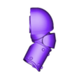 MKIII_arm_9-b.stl armadura de rebites posed arms truescale x11