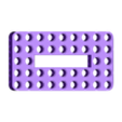 uBeam9.Holes.5x9.Infill.Fancy.stl Lego Frames with fancy look