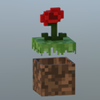 caja-flor-roja1.png Candy jar, minecraft cube with flower