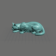 meshmixer_fBf9hG9xhH.png Sneaking Cat STL - Gato perseguidor