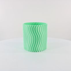 Cylinder-Planter-by-Slimprint-2.jpg STL file Cylinder Planter - "Vase Mode" print・3D printable model to download