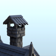 18.png Slavic house in stone and wood with chimney (1) - Warhammer Age of Sigmar Alkemy Lord of the Rings War of the Rose Warcrow Saga