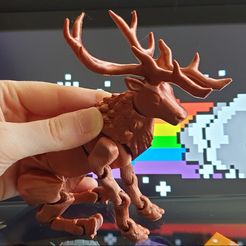 20211206_121541.jpg STL file v1 Reindeer - Flexi Articulated Animal (print in place, no supports)・3D printing idea to download