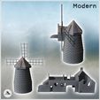 4.jpg Set of farm buildings with ruined house and stone mill (5) - Modern WW2 WW1 World War Diaroma Wargaming RPG Mini Hobby