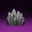 Crystal-Cluster-JT_Render.png Crystal Cluster JT - Fantasy RPG Terrain, Magic Crystal Diorama Scatter, Modelo STL