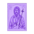 sv jovan .stl Saint John Icon Ikona na Sveti Jovan with Decorative Frame