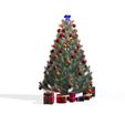 00.jpg Chrismas Tree 3D Model - Obj - FbX - 3d PRINTING - 3D PROJECT - GAME READY NOEL Chrismas Tree  Chrismas Tree NOEL