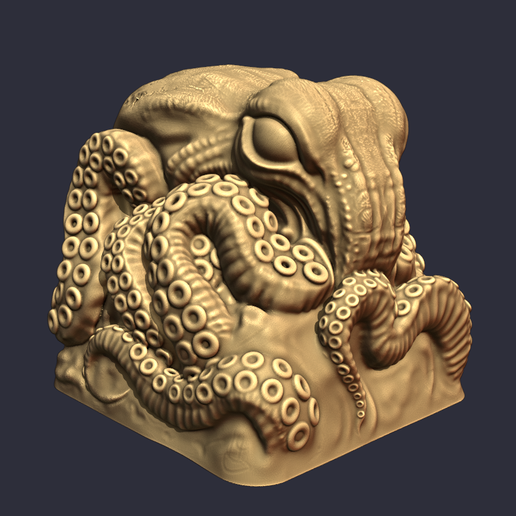 Octopus keycap 3D model