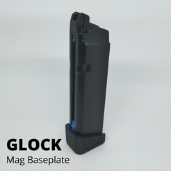 GLOCK.png STL file Glock Airsoft Magplate・3D printable design to download