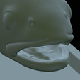 Rainbow-trout-statue-51.png fish rainbow trout / Oncorhynchus mykiss open mouth statue detailed texture for 3d printing