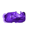 A_Rattlesnake_HeadTop_v01R.stl Fichier STL Jouet articulé serpent à sonnettes, corps imprimé, tête encliquetable, mignonne-flexi・Plan pour impression 3D à télécharger
