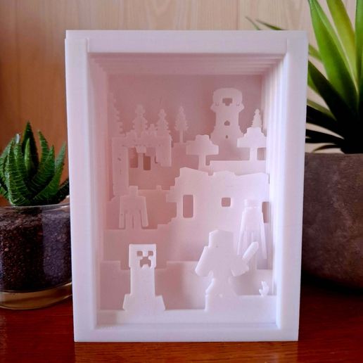 📦 Minecraft light box - Light box・ STL File for 3D printing・Cults