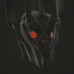 sé.png 3D file Sauron helmet life size・Template to download and 3D print, TORDS