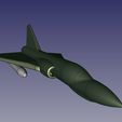 freecad2.png Fichier STL gratuit Jouet Mirage 2000・Modèle à télécharger et à imprimer en 3D