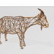 3.jpg Goat - Goat - Voxel - LowPoly - Wireframe 3D Model Print