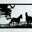 Caballos-C10-campo.jpg Country horses - Wall art