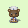 Sailor-Bear-With-Boat1.png Cute Sailor Bear with Boat