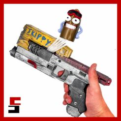cults-special-17.jpg 3D-Datei Cyberpunk 2077 Skippy Gun Replik Prop Pistole Waffe・3D-druckbares Modell zum herunterladen