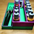 Bild-1-3.jpg Vallejo paint stand for 24 bottles with brush tray.