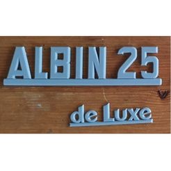 ALBIN 23 STL-Datei Albin 25 de Luxe Aufkleber/Schild kostenlos herunterladen • 3D-Drucker-Modell, RandomCosplay