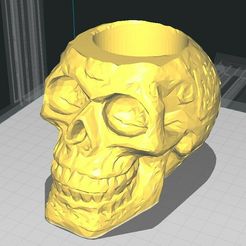 calavera 3.jpg Free STL file Skull Mate・Template to download and 3D print