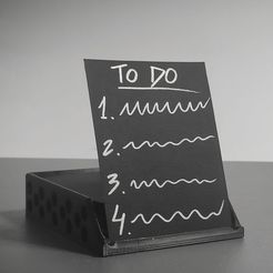 crdholdup.jpeg STL file Desk A7 card holder analog to do list・3D printer model to download