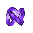 noeud de trefle-4faces.stl noeud de trefle - trefoil knot