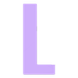 L.stl Simple uppercase alphabet- Abecedario mayuscula sencilla