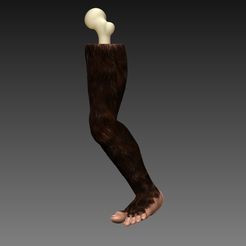 Perna-Cabeluda-00.jpg STL-Datei Behaartes Bein kostenlos・3D-druckbare Vorlage zum herunterladen