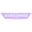 WH40K Logo.stl WH40K Logo (Print in Place)