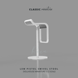 Miniature-Furniture,-Lem-Pistol-Swivel-Stool-2.png Miniatura LEM Piston Stool, LEM Bar Stool Silla para 1:12 DOLLHOUSE
