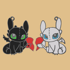 both.png Toothless & Light Fury keychains