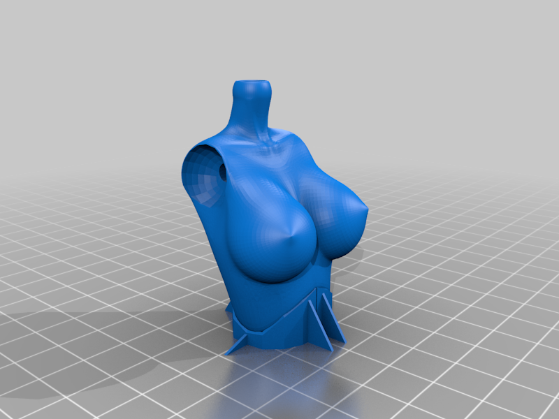 Chest_D.png Download free STL file BJD doll with feet for heels • Model to 3D print, edgarhp176