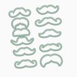 sssds.jpg Set x 11 Father Mustache Cutters Fathers Day Fathers Day DAD