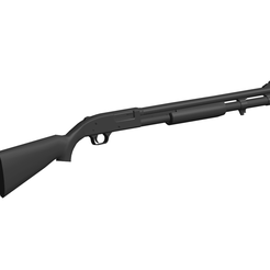 Mossberg-500.png OBJ file Mossberg 500・Model to download and 3D print
