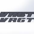 FDM-VR6T-Embleme-Facelift16mm.jpg VR6T emblem logo badge VW Volkswagen Corrado Golf 2 3 Mark VR6