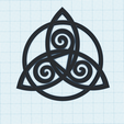 triskelion-goddess-wall-decor.png Triquetra symbol, Holy Trinity or triskelion, Celtic Knot symbol of Eternity, Trinity symbol keychain, spiritual wall art decor, fridge magnet, pendant