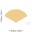 1-3_of_pie~3.75in-cm-inch-cookie.png Slice (1∕3) of Pie Cookie Cutter 3.75in / 9.5cm